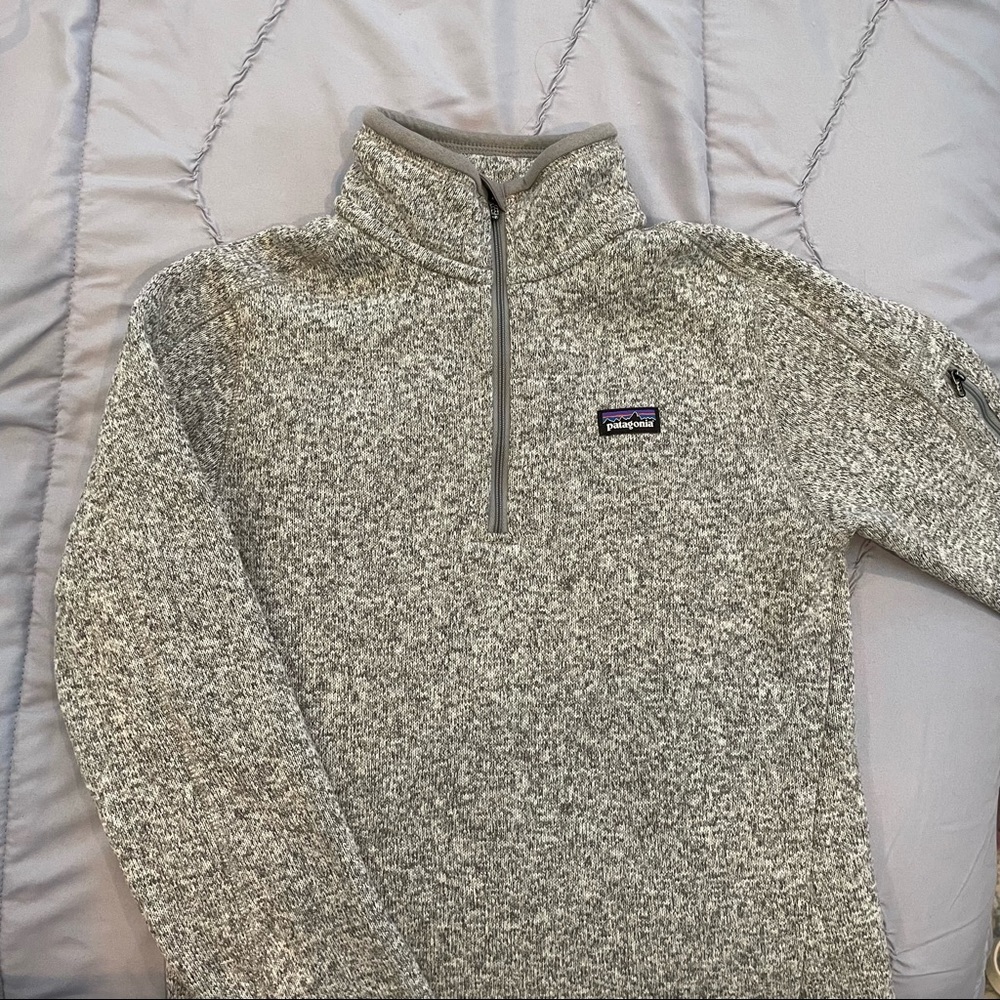 Grey Patagonia quarter zip